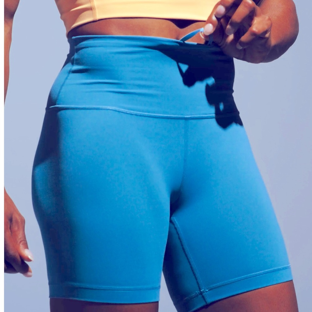 lululemon athletica Women’s Blue Bike Shorts. Used excellent condition.